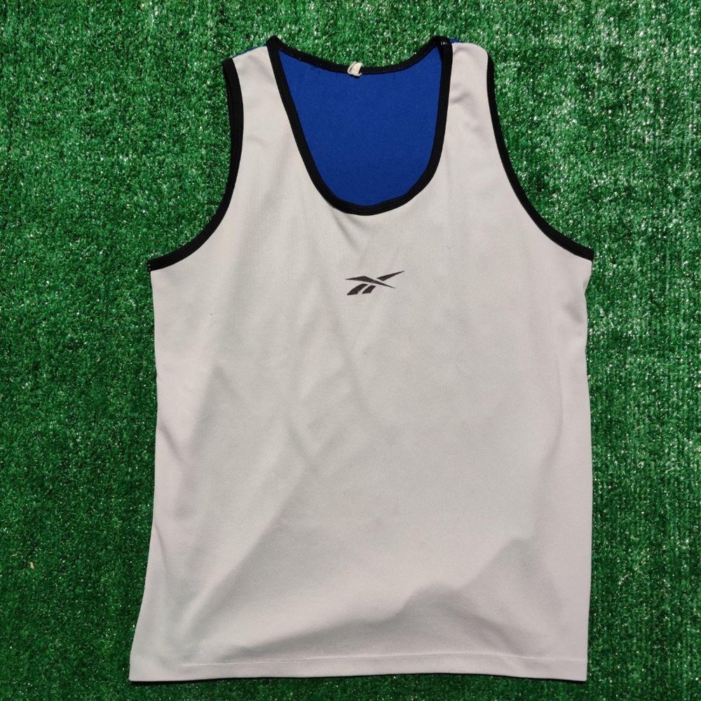 Reebok Men's Blue Gray Athletic Work Out Tank Top